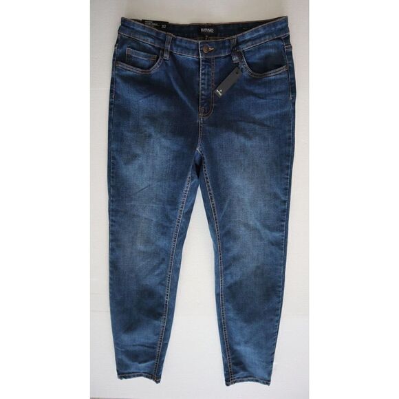 Buffalo David Bitton Women's Sz 32 Blue Faith Mid Rise Skinny Ankle Jeans - Picture 1 of 9